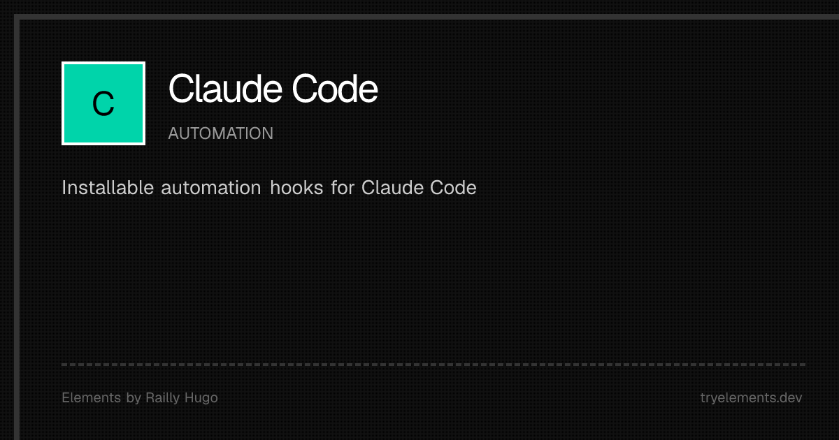 Claude Code Components - Elements | Elements